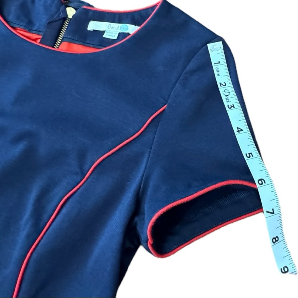 Boden Navy Dress with Red Piping - Picture 9 of 16